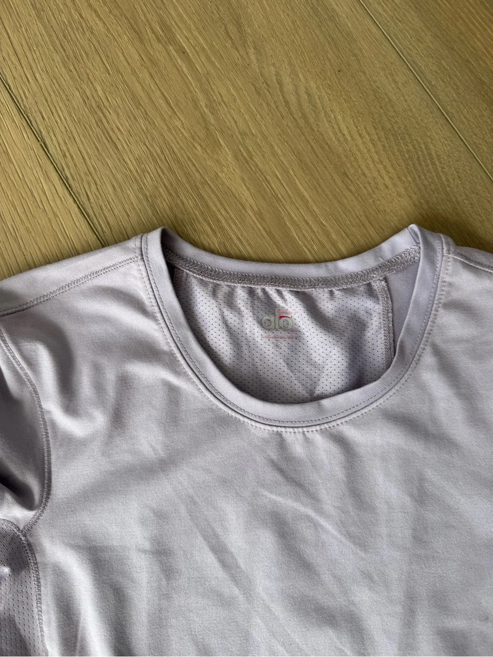 alo Light Purple Workout Top Size Small